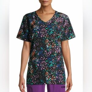 Scrubstar Scrub Top Colorful TIFT Speckled - Size Large